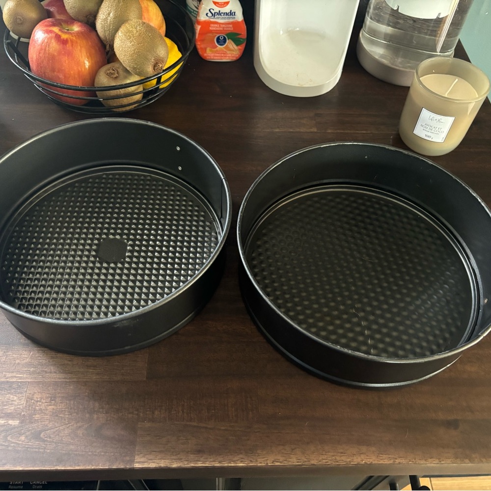 Non-Stick Black Springform Cake Pan Set